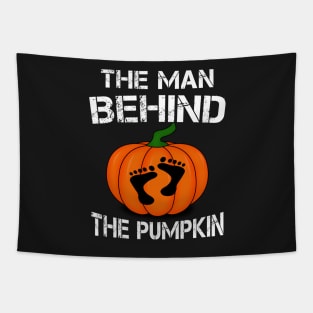 The man behind the pumpkin Tapestry