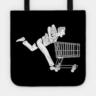 Random shirt Design Shopping Cart Tote