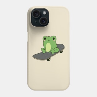 Cute Frog On Skateboard Kawaii Aesthetic Frog Lover Phone Case