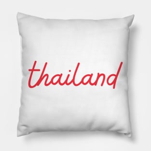 thailand - Thai red - Flag color Pillow