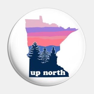 Up North Minnesota Blush Sunset Pin