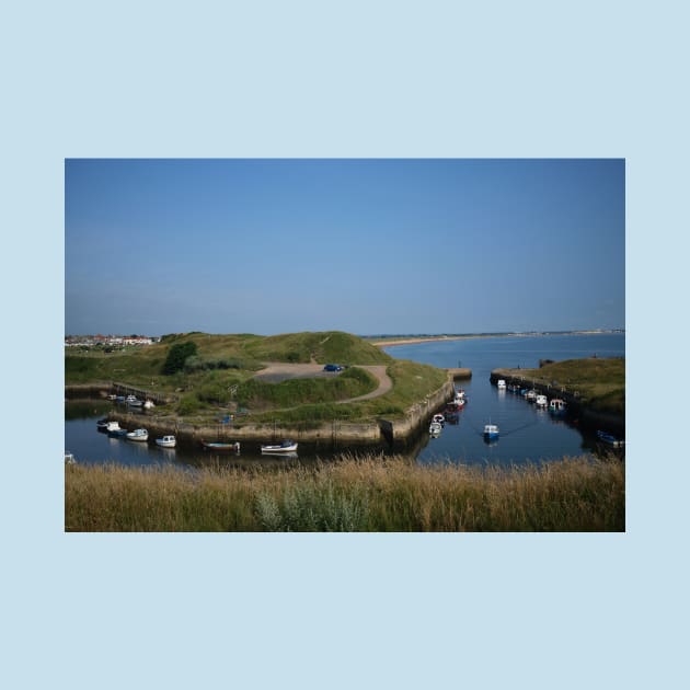 Seaton Sluice harbour under a blue sky by Violaman