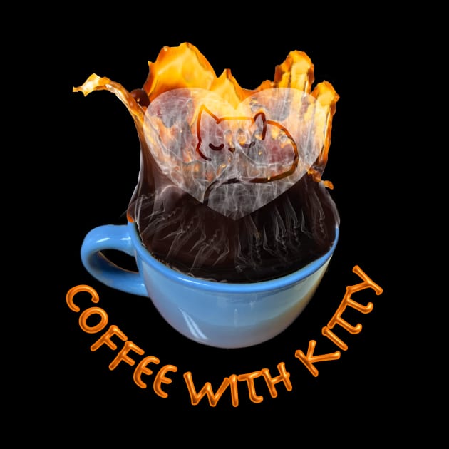 Morning Coffee with Kitty T-Shirt mug coffee mug apparel hoodie sticker gift by LovinLife