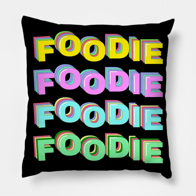 Cute Foodies Pillow by thecolddots