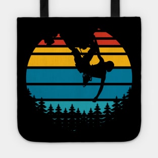 Vintage Rock Climbing Mountain Climbing Rocks Tote