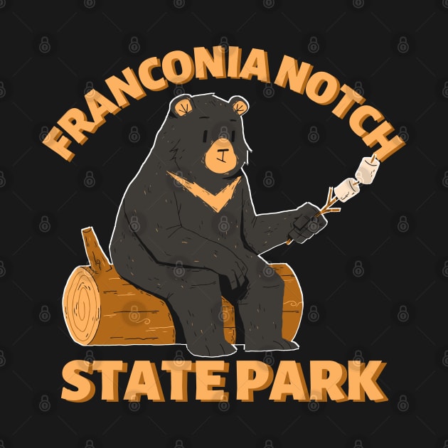 Franconia Notch State Park Camping Bear by Caring is Cool