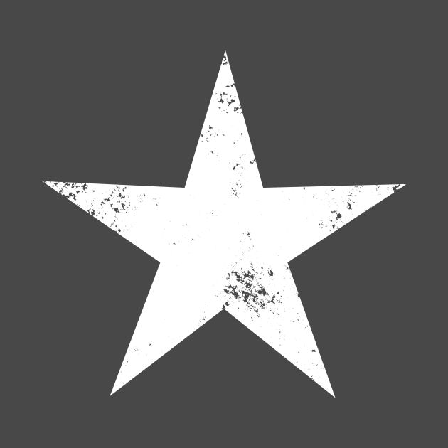 Distressed Star Vintage White Star by fadi1994