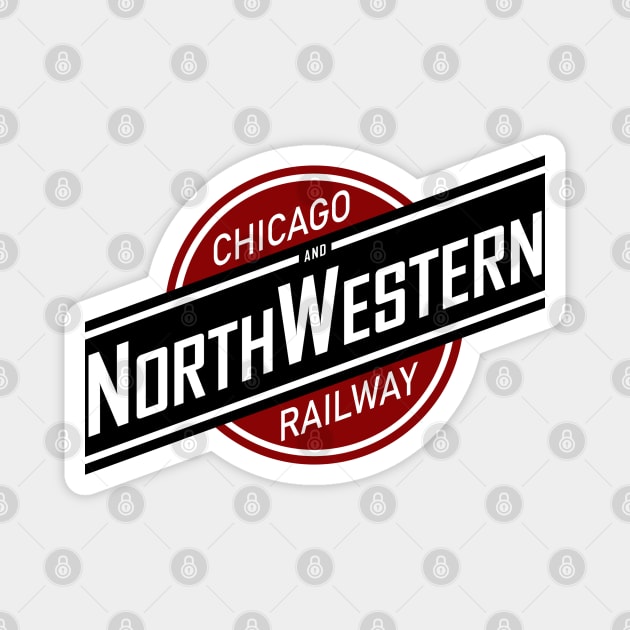 Chicago and Northwestern Railway Magnet by Railway Tees For All