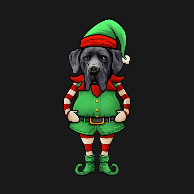 Great Dane Christmas Elf by whyitsme