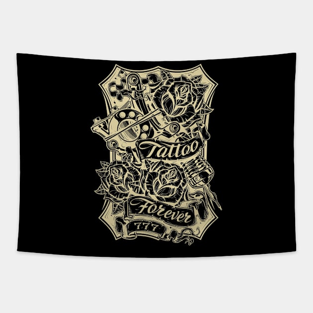 Tattoo Ink - Tattoo Forever Tapestry by SM Shirts