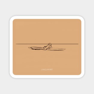 Surfer Booty Sketch Magnet