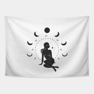 Sitting Moon Goddess Tapestry