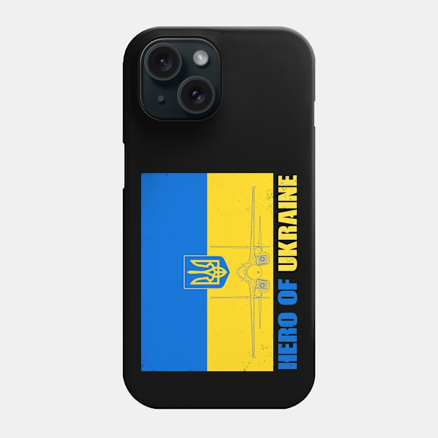 Ghost of Kyiv Hero of Ukraine Phone Case by NicGrayTees