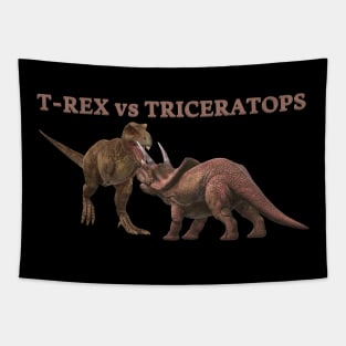 t-rex vs triceratops Tapestry