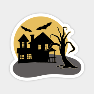 Halloween Spooky House Magnet