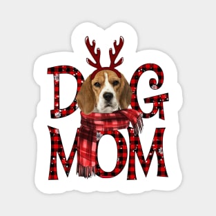 Beagle Mom Christmas Dog Mom Dog Lovers Magnet