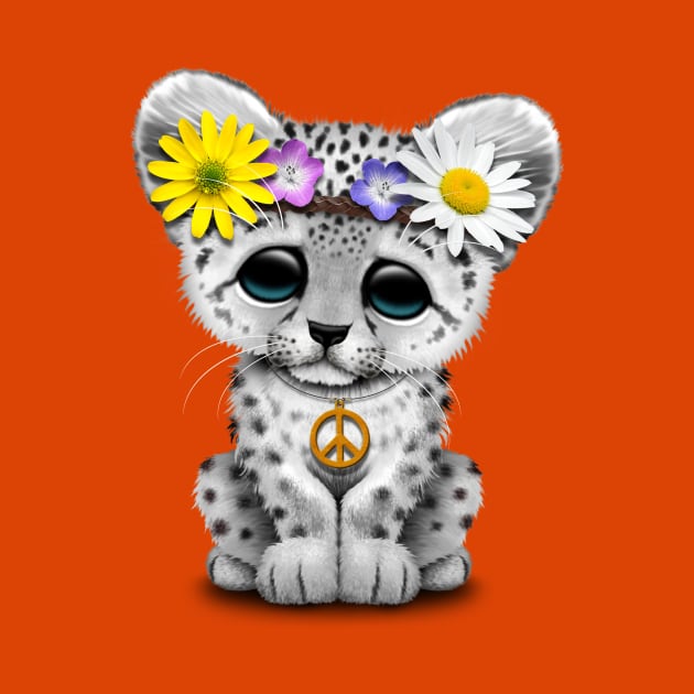 Cute Hippie Snow leopard Cub by jeffbartels