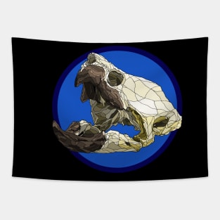 Alligator Snapping Turtle Skull Tapestry