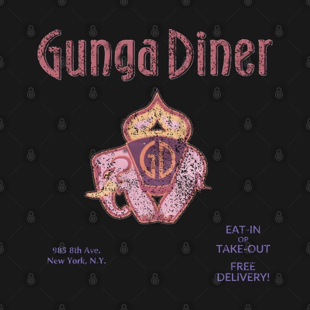 Gunga Diner vintage distressed by GeekGiftGallery