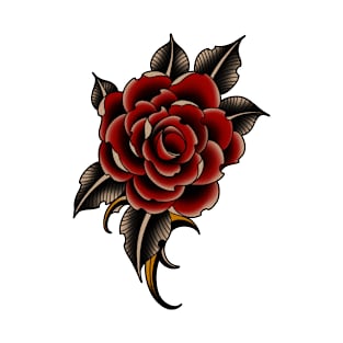 Rose Traditional Tattoo T-Shirt