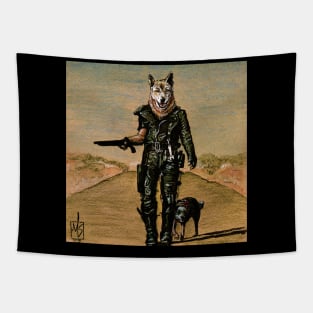 Furry Road: Dingo Max and Dog Tapestry