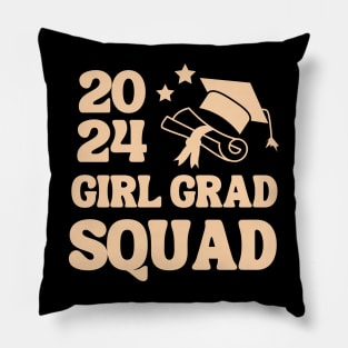 Girl Grad Squad 2024 Pillow