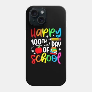 100th Day Of School Teacher Kids Boys Girls 100 Days Phone Case