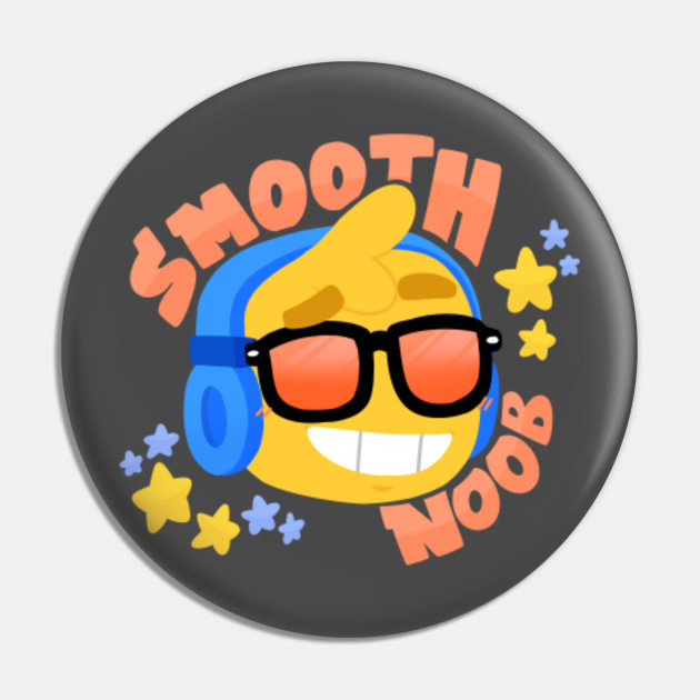 Smooth Noob Roblox Gift For Kids Roblox Pin Teepublic - smooth noob roblox inspired character keychain zazzle com