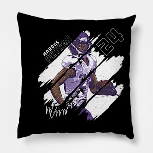 Marcus Peters Baltimore Stripes Pillow