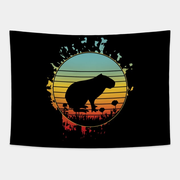 cool capybara Enthusiasts animals aesthetic Tapestry by greatnessprint