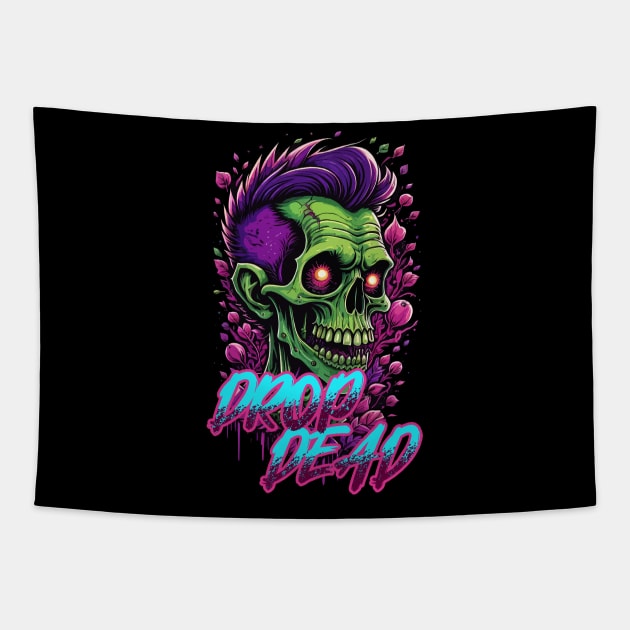 Drop Dead Zombie Tapestry by DeathAnarchy