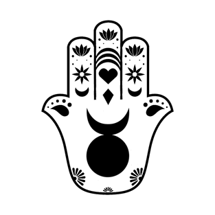 Horned God Hamsa Hand T-Shirt