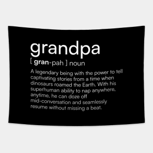 Funny Grandpa Definition Tapestry