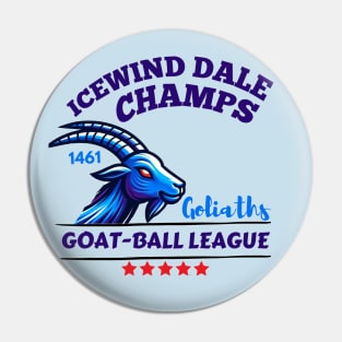 Icewind Dale Goat Ball Goliath Sport Parody Shirt Pin