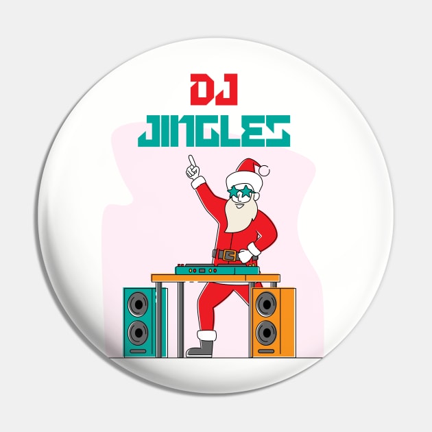 DJ Jingles Santa Pin by Bro Aesthetics