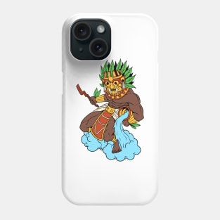 Aztec god of rain and storms - Tlaloc Phone Case