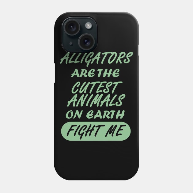 Alligators crocodile lizards funny animal saying Phone Case by FindYourFavouriteDesign