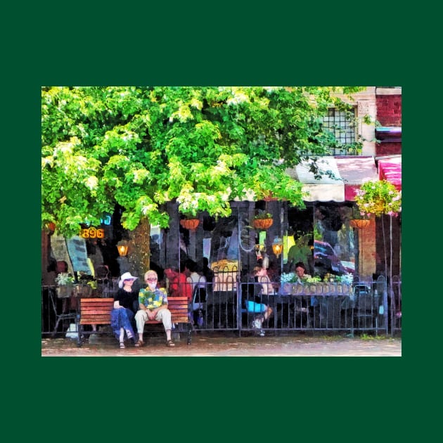 Asheville NC Outdoor Cafe by SusanSavad