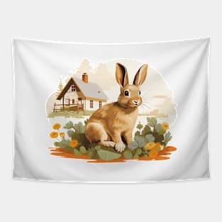 Farm Rabbit Tapestry