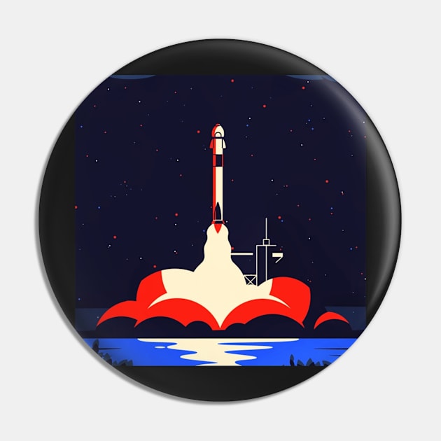 Rocket Launch Pin by TheSkullArmy