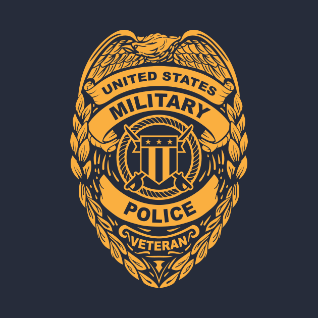 U.S. Military Police Veteran Gold Badge by hobrath