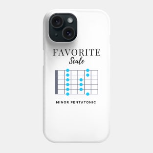 Favorite Scale Minor Pentatonic Light Theme Phone Case