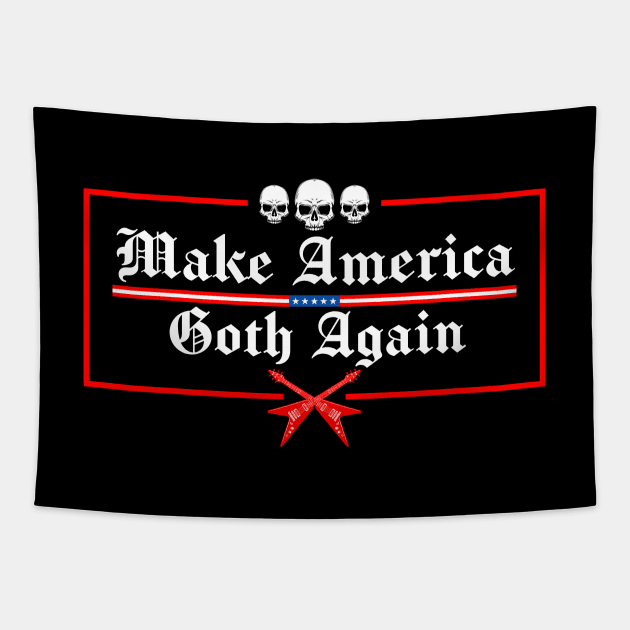 make america goth again Tapestry by Mirotic Collective