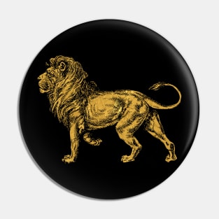 Golden Lion Pin