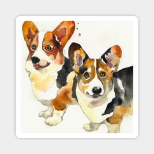 Watercolor Cardigan Welsh Corgi - Dog Lovers Magnet