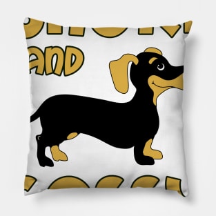 Weiner Short And Sassy Cute Dachshund  Dog Gift tee Pillow