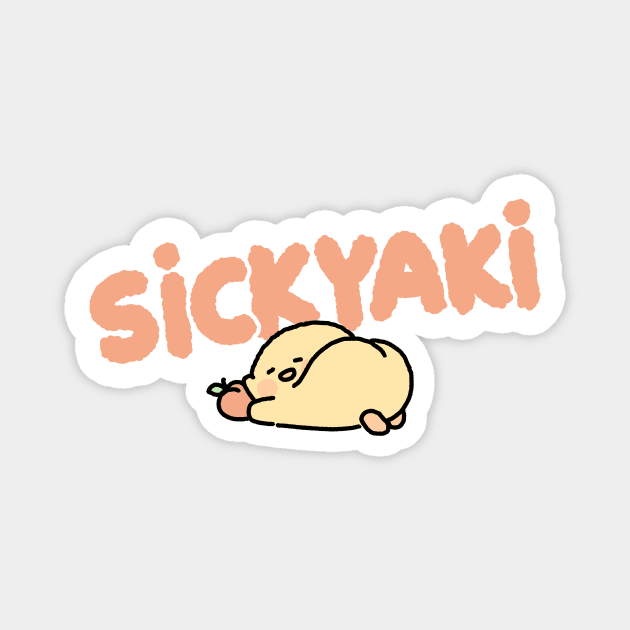 sickyaki_peach Magnet by sick_yaki