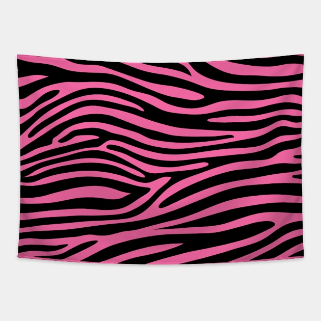 Pink Zebra Print Tapestry by Ayoub14