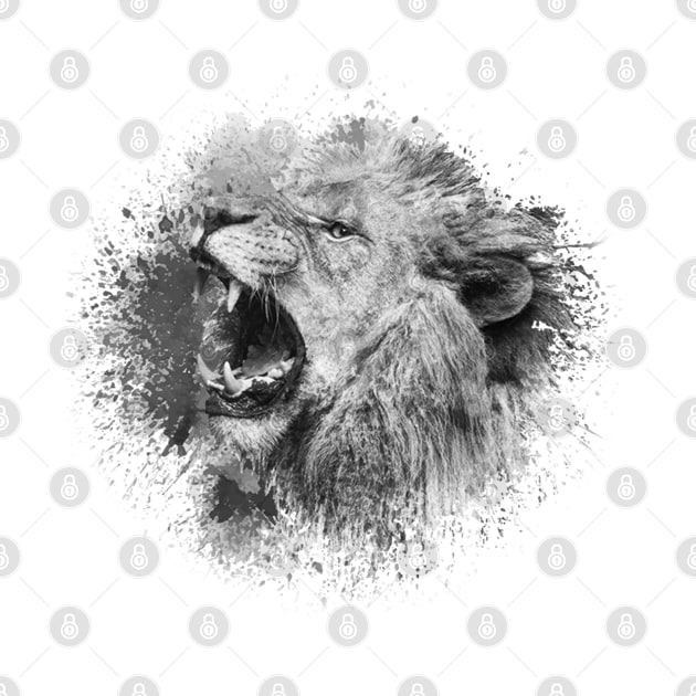 Angry Lion Head by anbartshirts