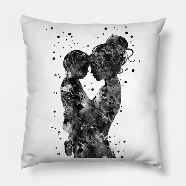 Mother and son Pillow by RosaliArt